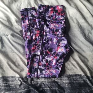 CVG Constantly Varied Gear Toxic Skull Small Full Length Leggings